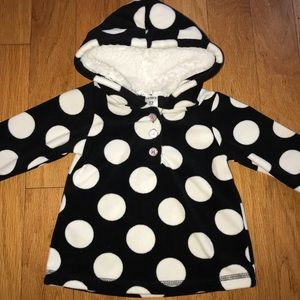 Fleece Polka Dot Sweater/Jacket ☃️❄️⛅️